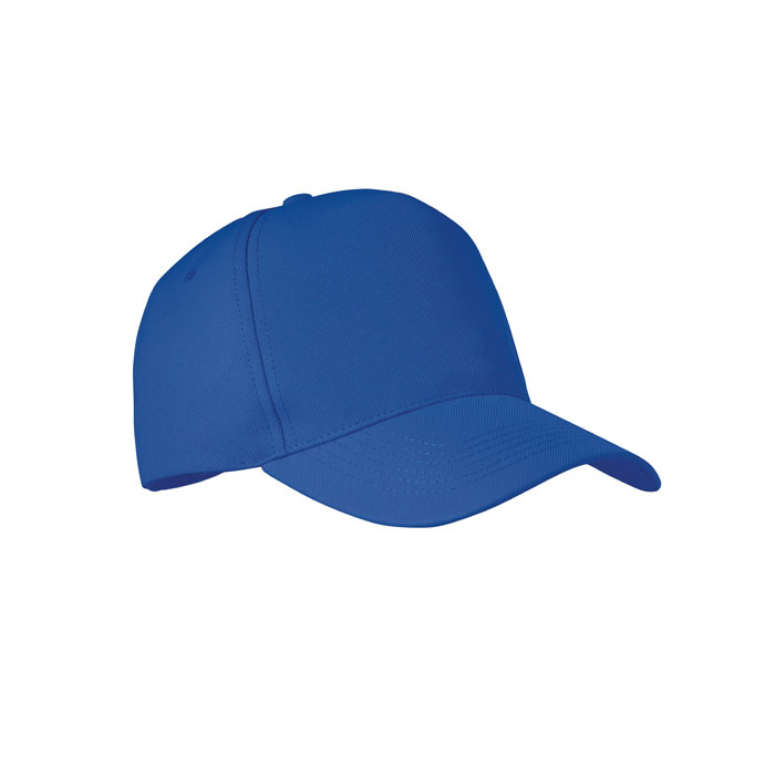 Casquette publicitaire en rPET à 5 pans Bleu royal